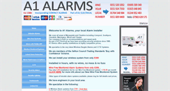 Desktop Screenshot of a1alarms.uk.com